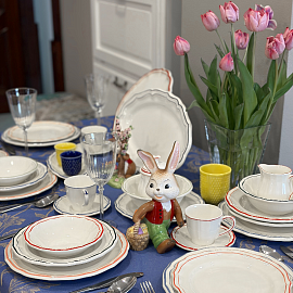 Посуда Gien и бокалы Lucaris со скидкой 20%