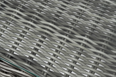 "Амароне" обеденная группа из искусственного ротанга на 6 персон, цвет графит