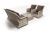 "Гляссе" лаунж-зона из искусственного ротанга, цвет бежевый "Гляссе" лаунж-зона из искусственного ротанга, цвет бежевый